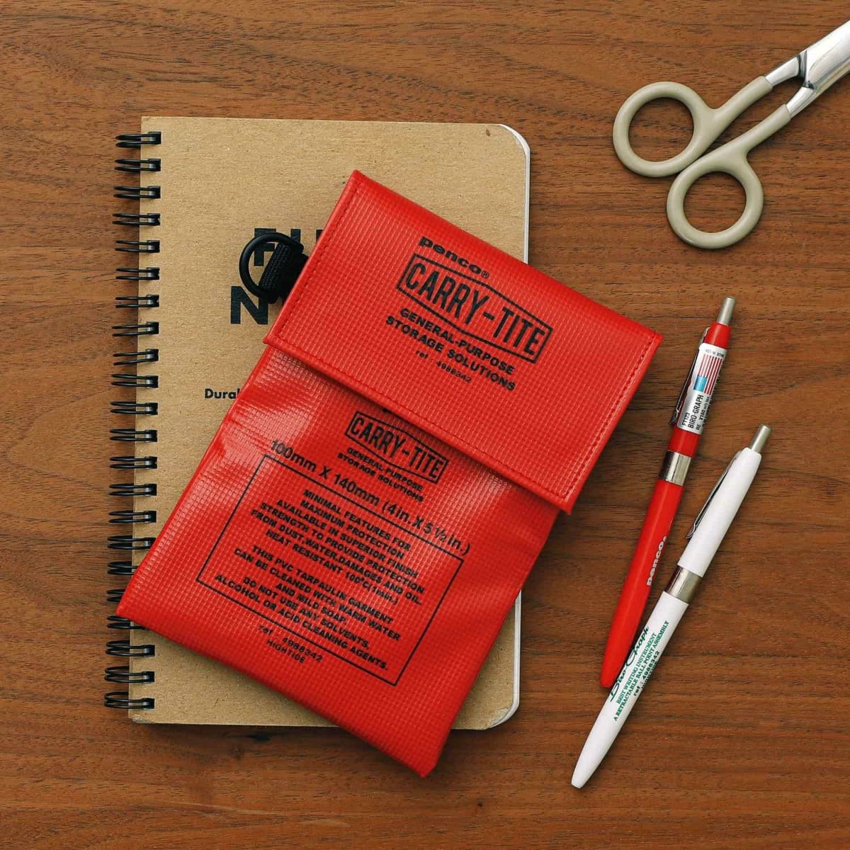 Penco - Portefeuille en bâche orange