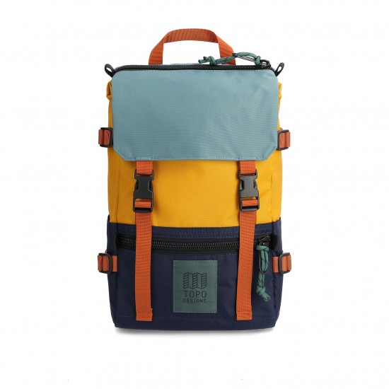 Topo designs - Mini sac à dos rover pack bleu et jaune