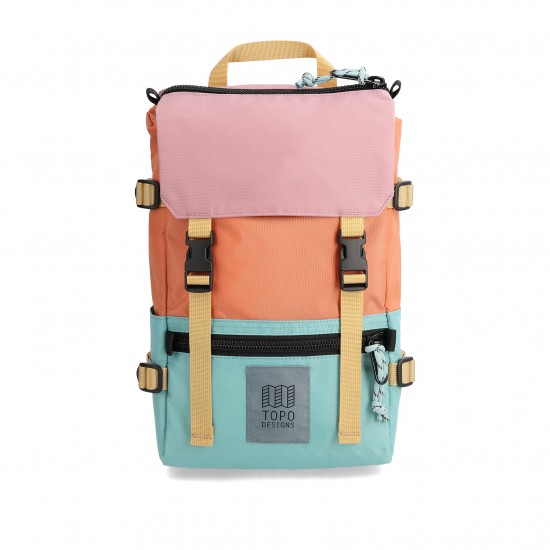 Topo designs - Mini sac à dos rover pack rose et bleu