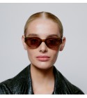 AK Sunnies - Lunettes de soleil marron écailles
