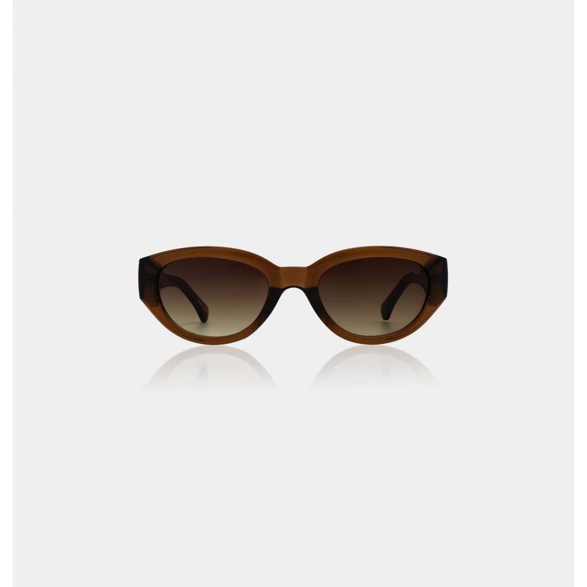 AK Sunnies - Lunettes de soleil marron écailles