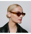 AK Sunnies - Lunettes de soleil marron écailles
