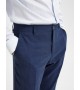 Selected - Pantalon de costume en lin bleu marine