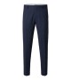 Selected - Pantalon de costume en lin bleu marine