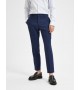 Selected - Pantalon de costume en lin bleu marine