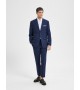 Selected - Blazer en lin bleu marine homme