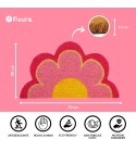 Fisura - Paillasson fleur rose