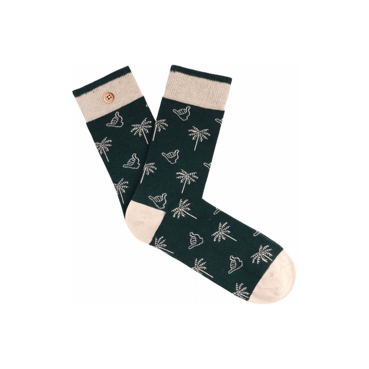 Cabaia - Chaussettes homme palmiers