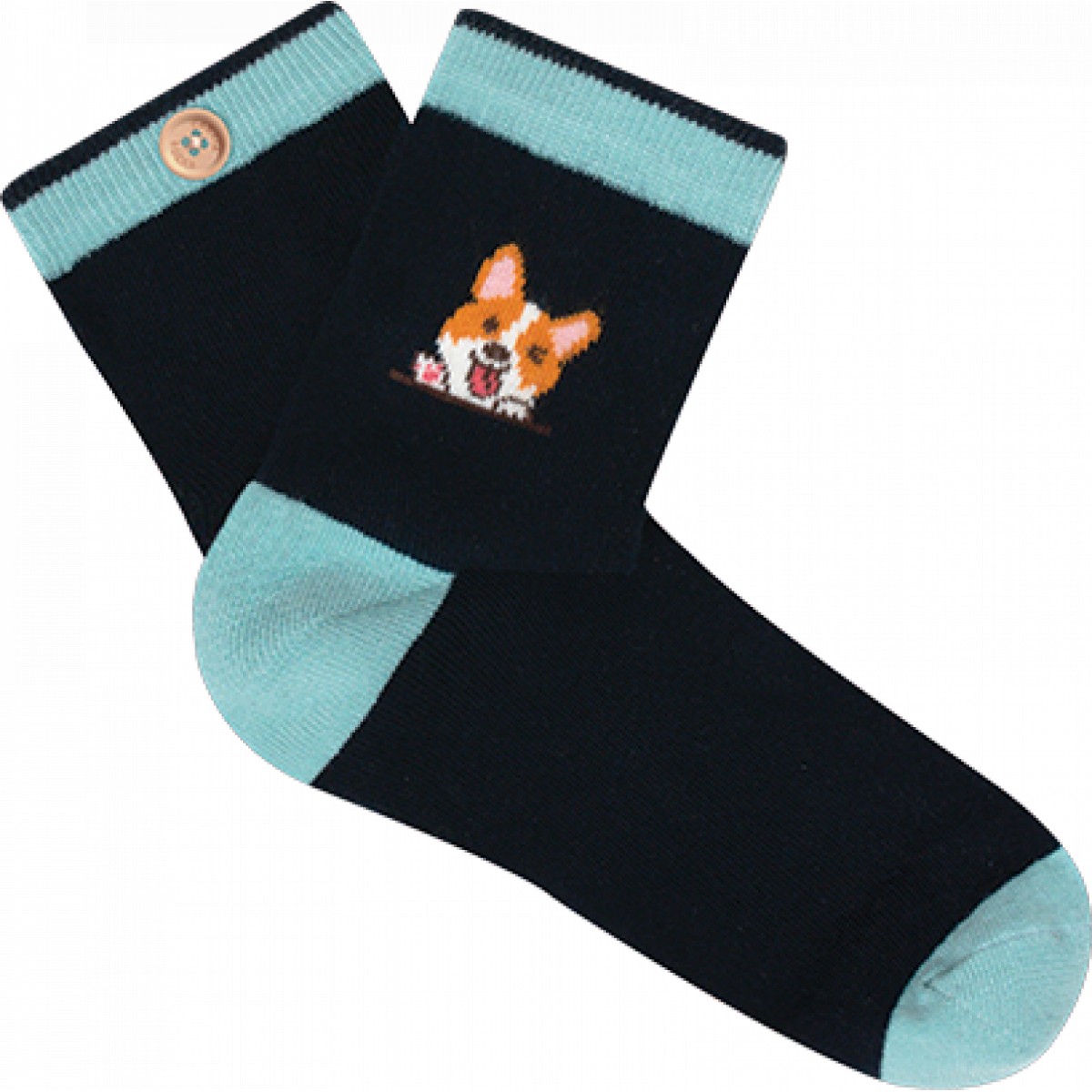 Cabaia - Chaussettes femme bleu marine