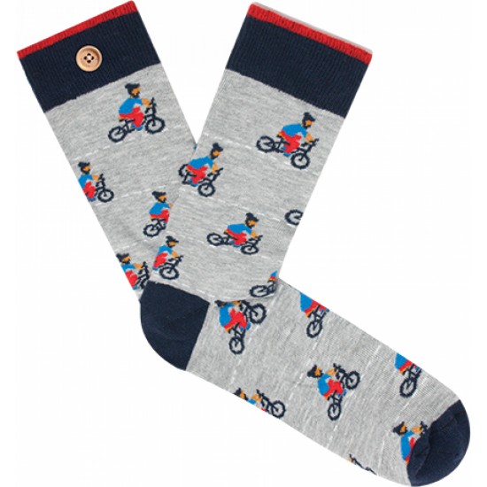 Cabaia - Chaussettes homme à motif cycliste