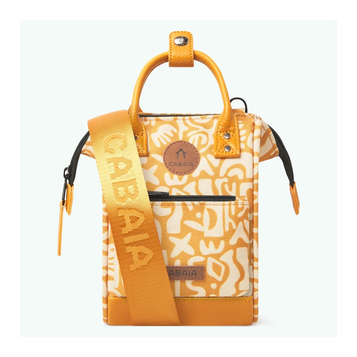 Cabaia - Micro sac bandoulière fleuri noir