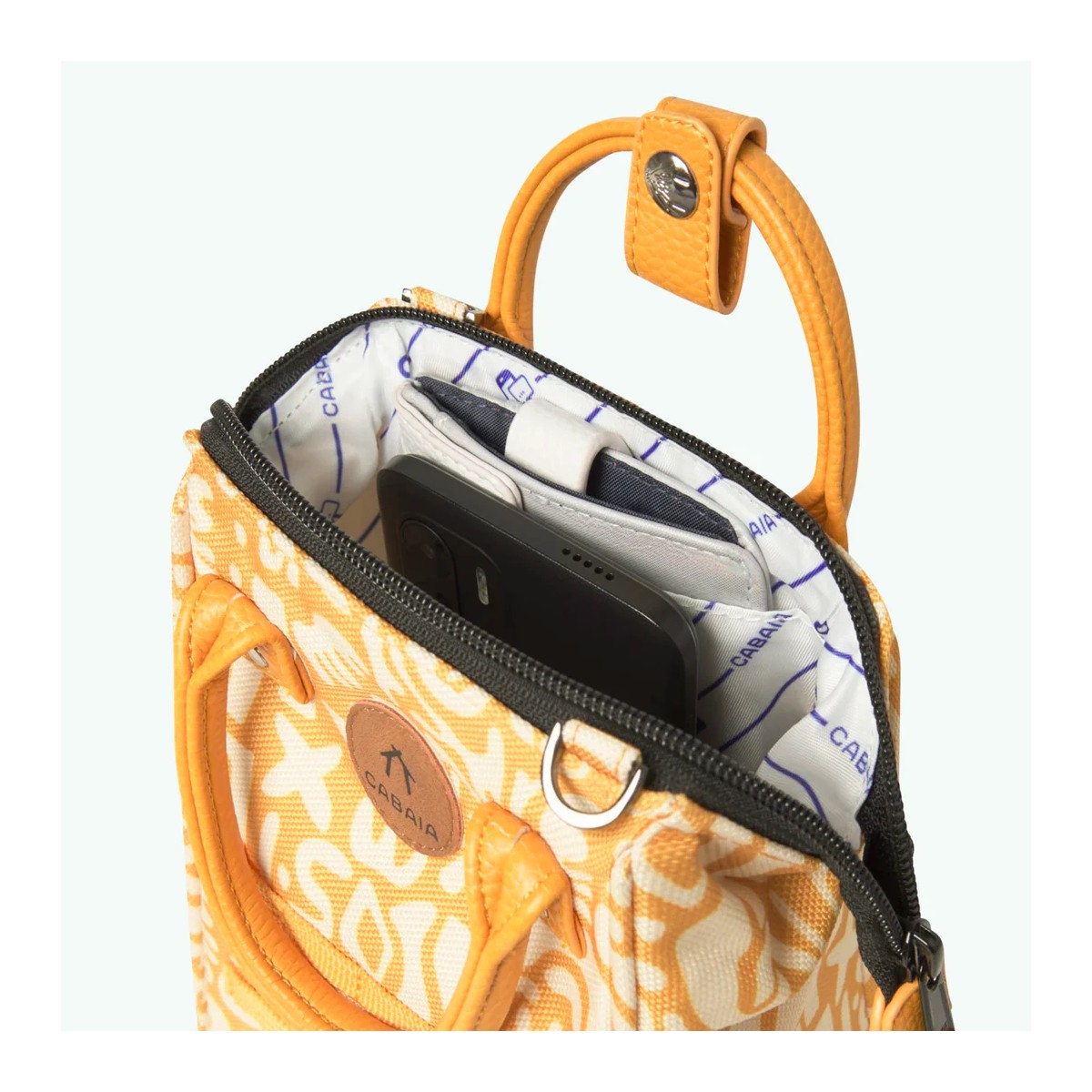 Cabaia - Micro sac bandoulière fleuri noir