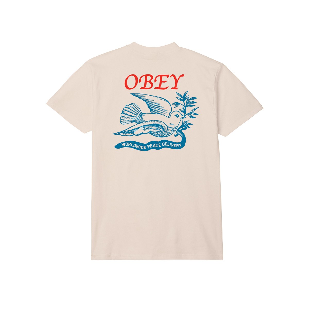 OBEY - T-shirt crème