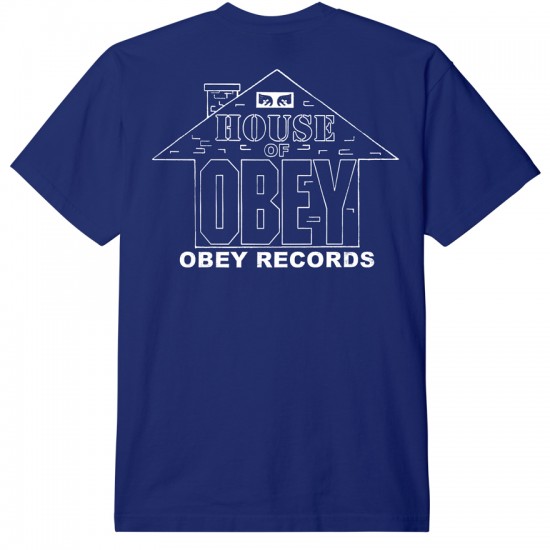 OBEY - T-shirt bleu