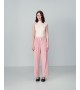 Grace et Mila - Pantalon en velours rose