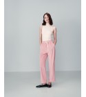 Grace et Mila - Pantalon en velours rose