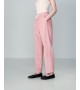 Grace et Mila - Pantalon en velours rose