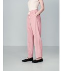 Grace et Mila - Pantalon en velours rose