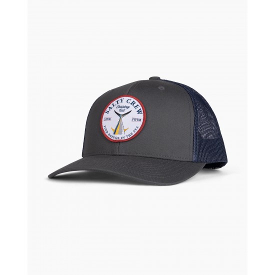 Salty Crew - Casquette bleu marine et blanche