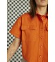 Graine Clothing - Chemise courte orange