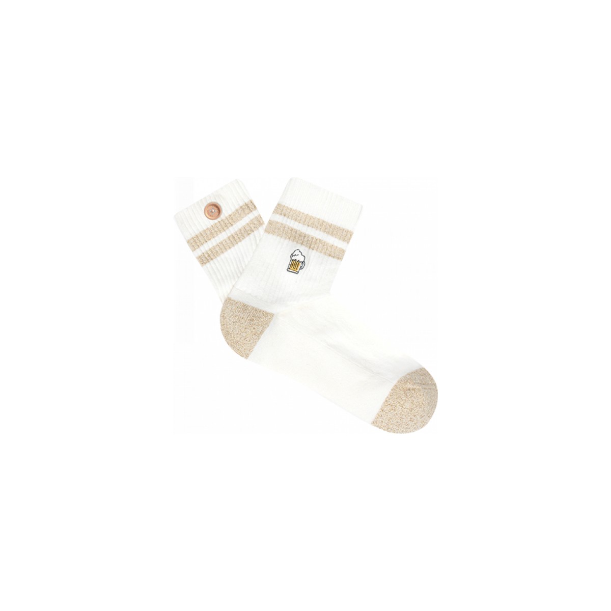 Cabaia - Chaussettes femme crèmes