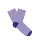 Cabaia - Chaussettes cookies en lurex violette