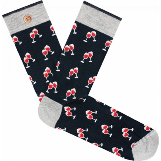 Cabaia - Chaussettes homme Verre de vin