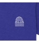 Bask in the sun - T-shirt bleu brodé