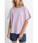 Rhythm - T-shirt lilas sérigraphié