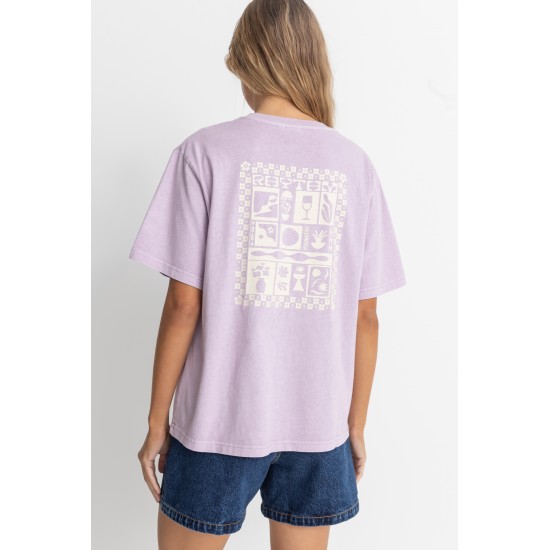 Rhythm - T-shirt lilas sérigraphié 2