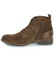 Christian Pellet - Boots homme velours chocolat