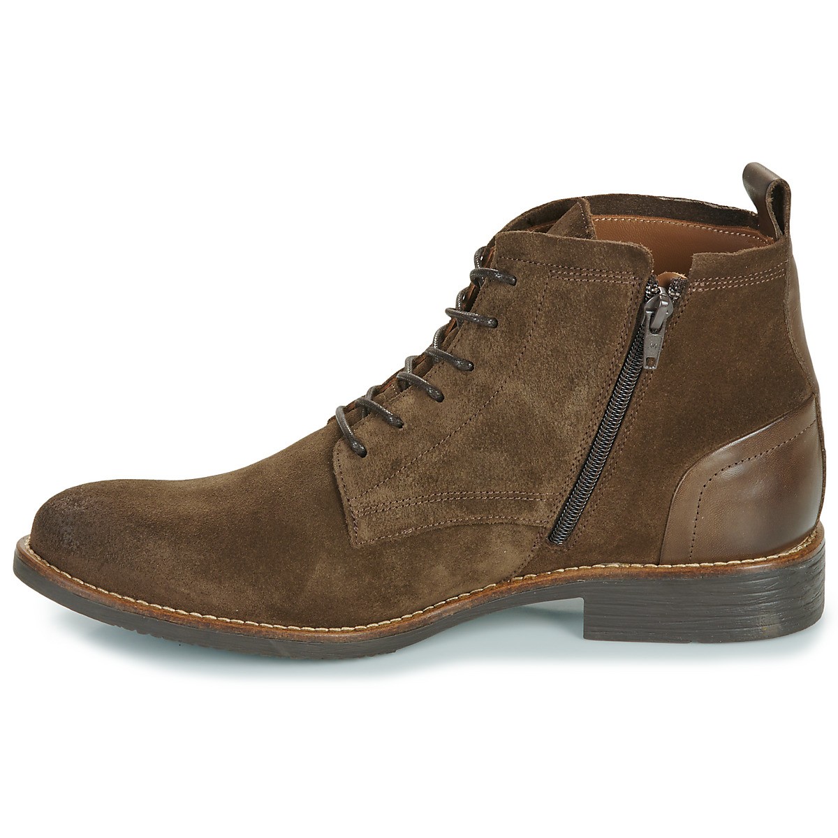 Christian Pellet - Boots homme velours chocolat