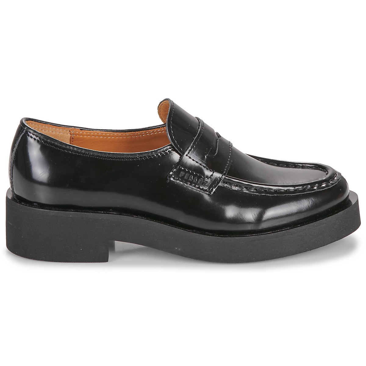 Christian Pellet - Mocassins en cuir verni noir