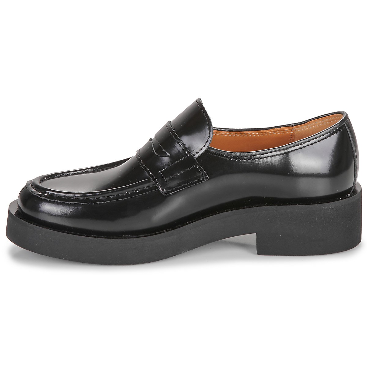 Christian Pellet - Mocassins en cuir verni noir