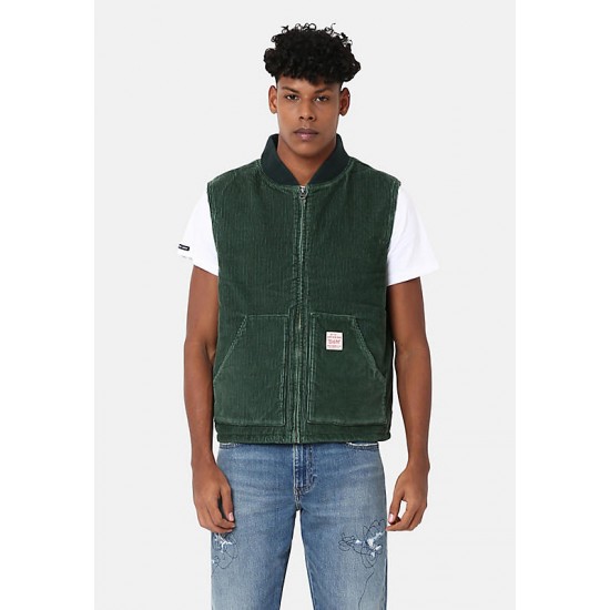 Levi's - Veste sans manches en velours vert