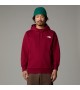 THE NORTH FACE - Sweat à capuche bordeaux