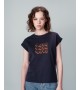 Grace et Mila - T-shirt bleu marine "Love"