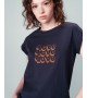 Grace et Mila - T-shirt bleu marine "Love"