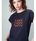 Grace et Mila - T-shirt bleu marine "Love"