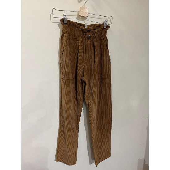 Pantalon en velours camel