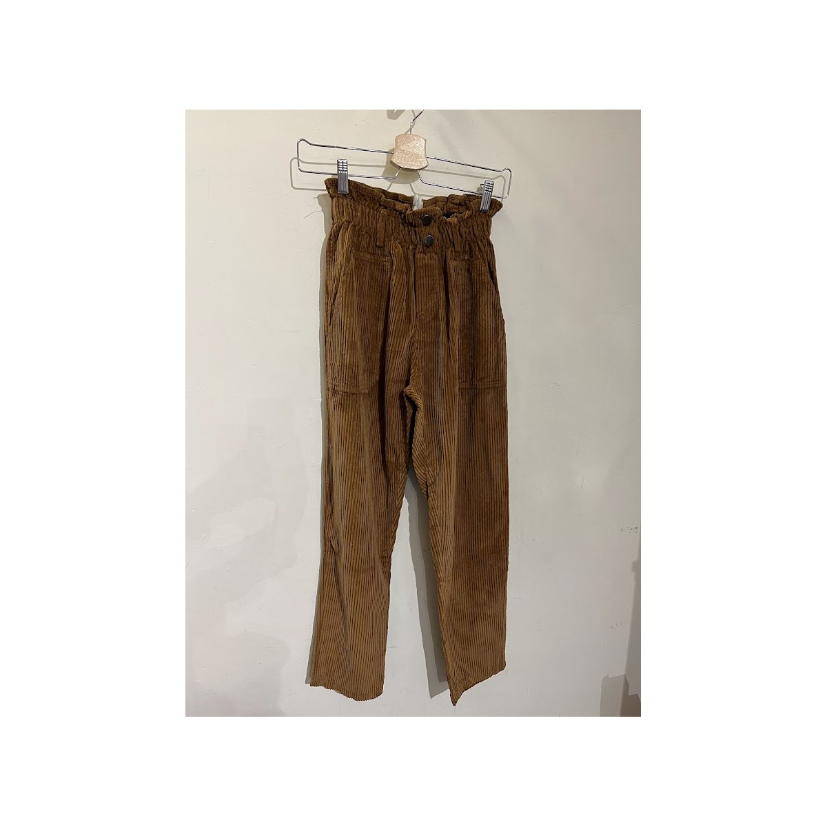 Pantalon en velours camel