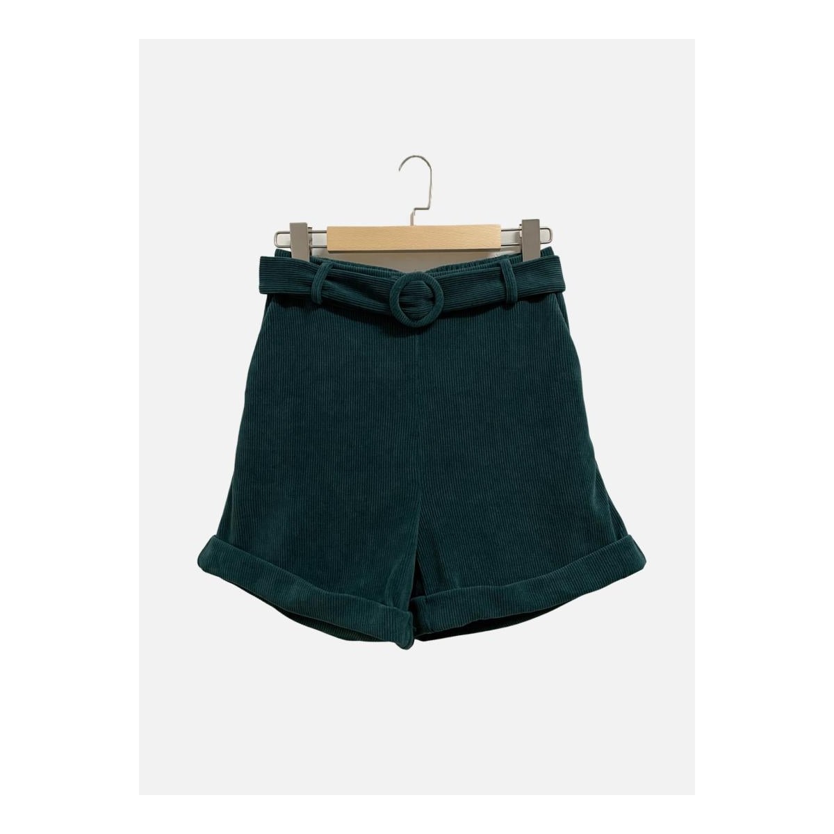Short en velours vert