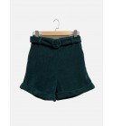 Short en velours vert