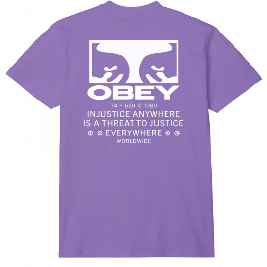 OBEY - T-shirt violet