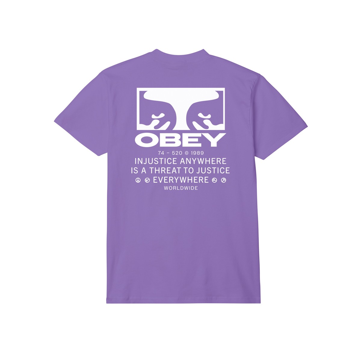 OBEY - T-shirt violet