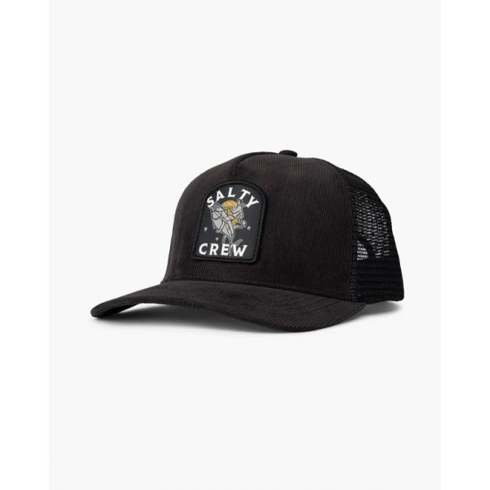 Salty Crew - Casquette en velours noire