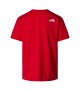 THE NORTH FACE - T-shirt sérigraphié rouge