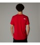 THE NORTH FACE - T-shirt sérigraphié rouge