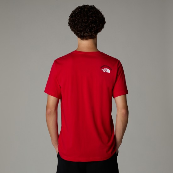THE NORTH FACE - T-shirt sérigraphié rouge 2