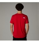 THE NORTH FACE - T-shirt sérigraphié rouge
